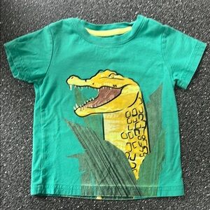 Tea Collection Green and Yellow Dinosaur Short Sleeve Tee